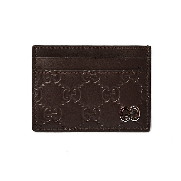 Gucci Handbags - Gucci Card Case Guccisima Brown